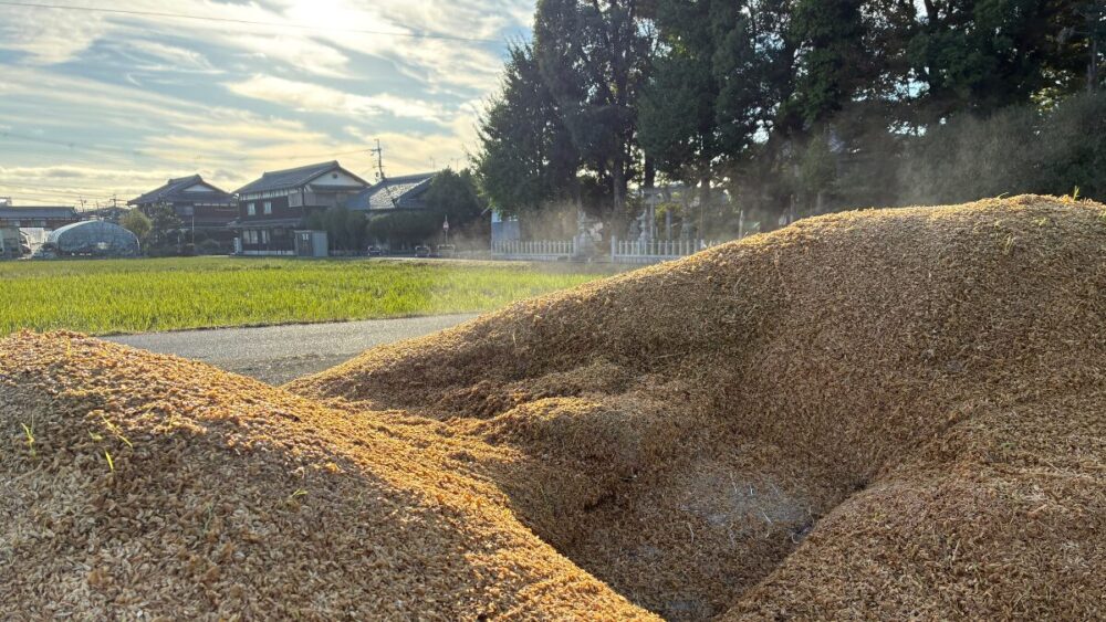 もみ殻堆肥づくり